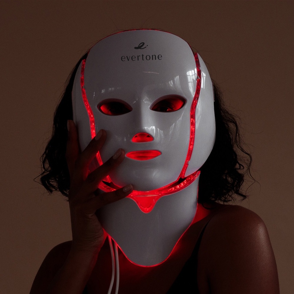 Evertone Omniglow Face & Neck LED + Microcurrent Therapy Mask. Tested but unused